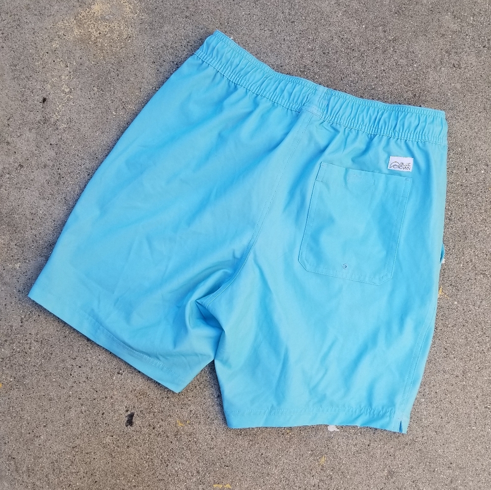 Blue Crown Drawstring Shorts - Picture 2 of 6